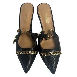 Shoedazzle Embellished Black Pumps